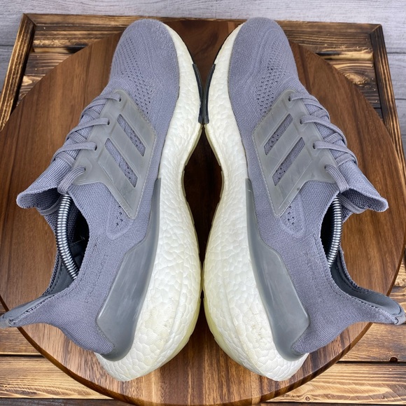 adidas Men’s Ultra Boost 21 Grey White Shoe FY0381 Sneaker Size 12.5 - Picture 7 of 11